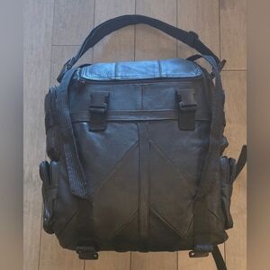 Preowned Soft Leather Sissy Bar Bag for MOTORCYCLE  Traveling